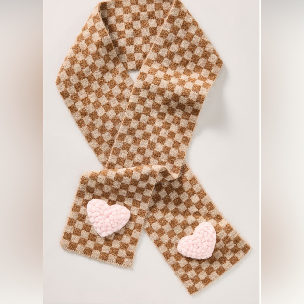 Maeve Anthropologie Icon Skinny knit scarf. Heart